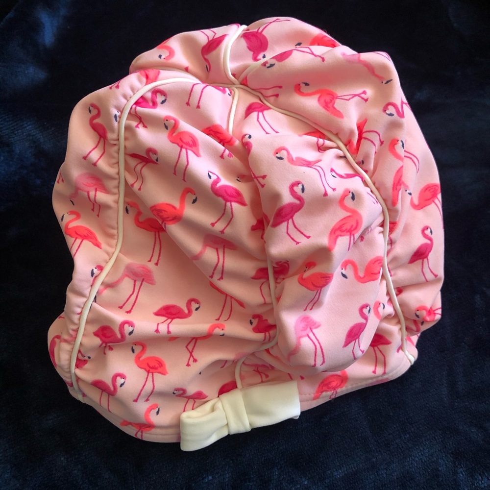 NWOT Janie And Jack Flamingo Swim Hat SZ 4-5y